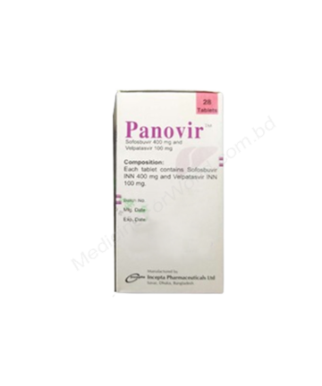 Sofosbuvir + Velpatasvir (Panovir 400mg + 100mg) Rx