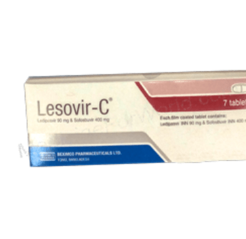 Sofosbuvir + Ledipasvir (Lesovir-C 400mg+90mg)