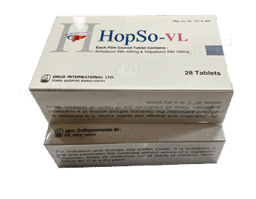 Sofosbuvir+ Velpatasvir (Hopso-VL 400mg + 100mg)