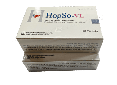 Sofosbuvir+ Velpatasvir (Hopso-VL 400mg + 100mg)