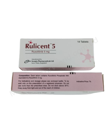 Ruxolitinib (Rulicent 10mg/ 5mg) Rx
