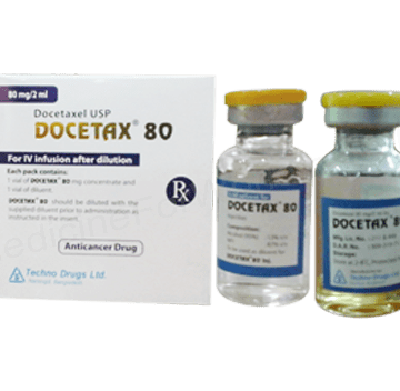 Docetaxel (Docetax 20mg/ 0.5ml/ 80mg/ 2ml) Rx