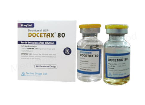 Docetaxel (Docetax 20mg/ 0.5ml/ 80mg/ 2ml) Rx