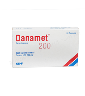 Danazol (Danamet 100mg/ 200mg) Rx