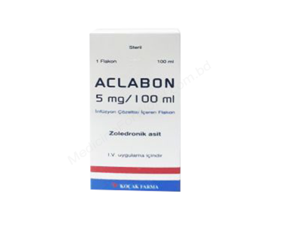 Zoledronic Acid Injection (Aclabon 5mg/100ml) Rx