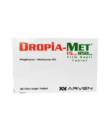 Pioglitazone+Metformin (Dropia-met 15/500mg/15/850mg) Rx