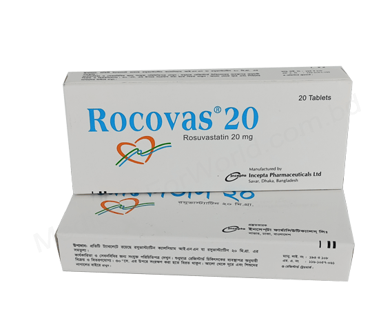 Rosuvastatin (Rocovas 20mg) Rx