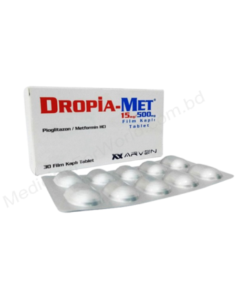 Pioglitazone+Metformin (Dropia-met 15/500mg/15/850mg) Rx