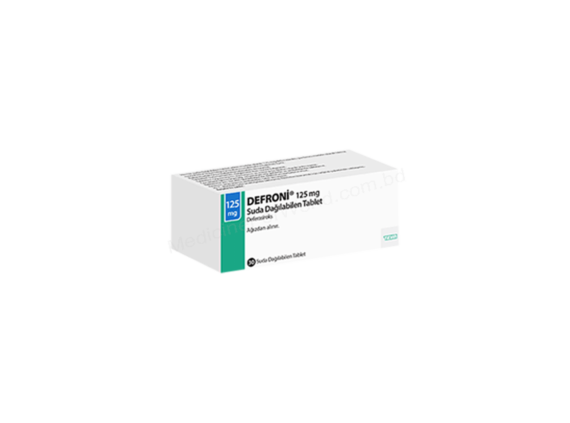 Deferasirox (Defroni 125 mg/250 mg/500 mg) Rx