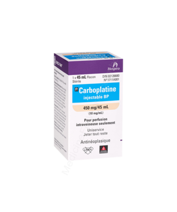 Carboplatin (Carboplatine 150mg / 15ml / 450mg / 45ml / 50mg / 5ml) Rx