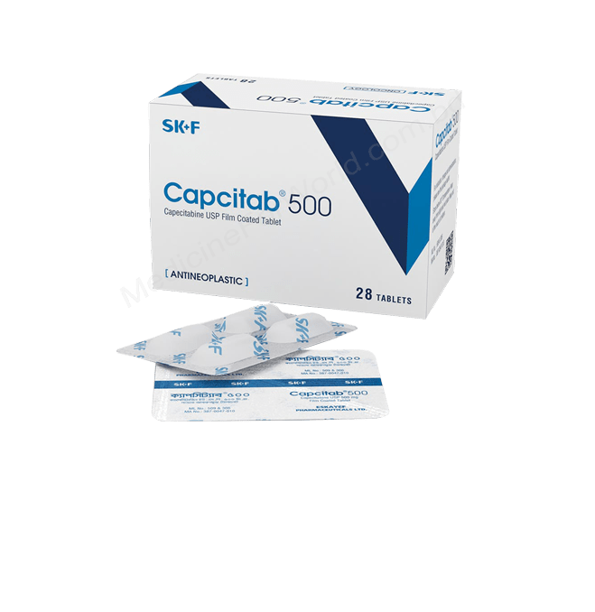 kromme lading solo Capecitabine (Capcitab 500mg) Rx - Medicine For World (MFW)