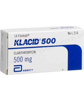 CLARITHROMYCIN (KLACID 500mg) Rx