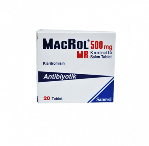 CLARITHROMYCIN (MACROL MR 500mg) Rx