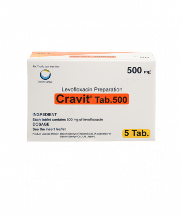 LEVOFLOXACIN (CRAVIT 500mg / 750mg) Rx