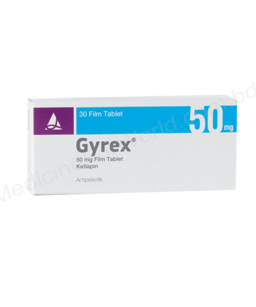 QUETIAPINE FUMARATE (GYREX 100mg / 200mg / 25mg / 300mg / 400mg / 50mg) RX