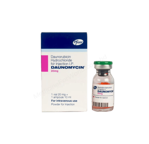 Daunorubicin Hydrochloride (Daunomycin 20mg/ 10ml) Rx