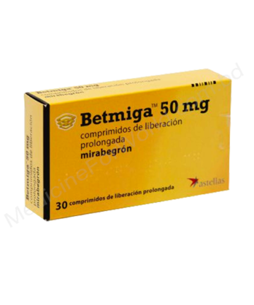 Mirabegron (Betmiga 50mg) Rx