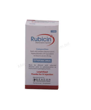 Daunorubicin Hydrochloride (Rubicin 20mg/ 10ml) Rx