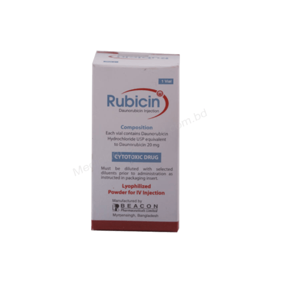 Daunorubicin Hydrochloride (Rubicin 20mg/ 10ml) Rx