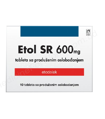 ETODOLAC (ETOL SR 600mg) Rx