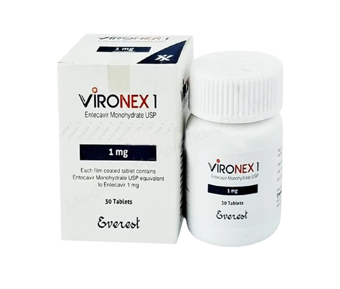 Entecavir (Vironex 0.5 mg / 1mg) Rx Entecavir (Vironex 0.5 mg / 1mg) Rx