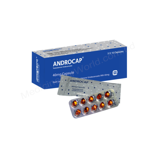 Testosterone Undecanoate (Androcap 40mg) Rx