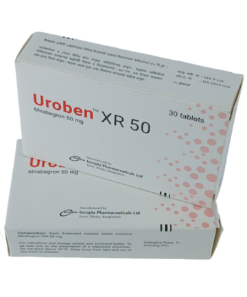 Mirabegron (Uroben Xr 25mg / 50mg) Rx