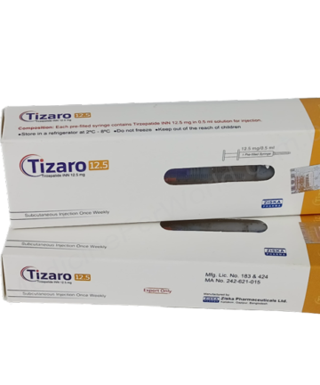 Tirzepatide (Tizaro 10mg/ 0.5ml / 12.5mg/ 0.5ml / 15mg/ 0.5ml / 2.5mg/ 0.5ml / 5mg/ 0.5ml / 7.5mg/ 0.5ml) Rx