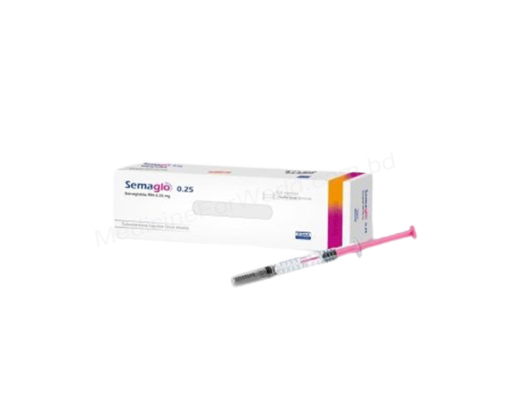 Semaglutide (Semaglo Injection 0.25mg / 0.50mg / 1.7mg / 1mg / 2.4mg) Rx