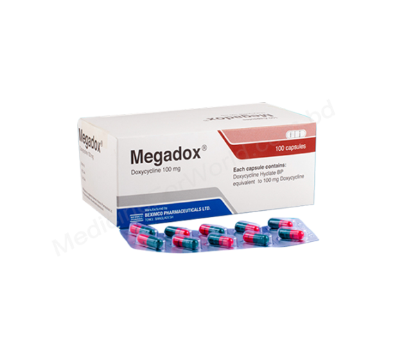 DOXYCYCLINE HYCLATE (MEGADOX 100mg) Rx