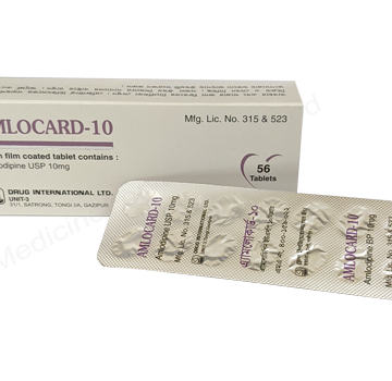 Amlodipine Besilate (Amlocard 10mg / 5mg) Rx