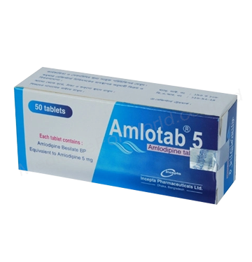 Amlodipine Besilate (Amlotab 10mg / 5mg) Rx