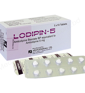 Amlodipine Besilate (Lodipin 5mg) Rx