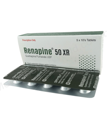 QUETIAPINE FUMARATE ( Renapine XR 200mg / 300mg / 50mg) Rx