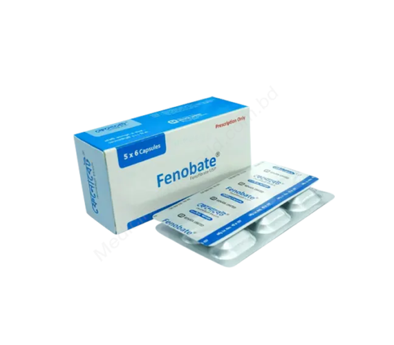 FENOFIBRATE (Fenobate 200mg) Rx