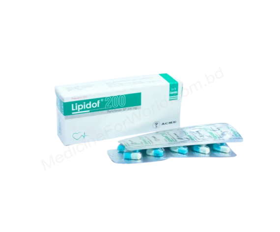 FENOFIBRATE (Lipidof 200mg) Rx