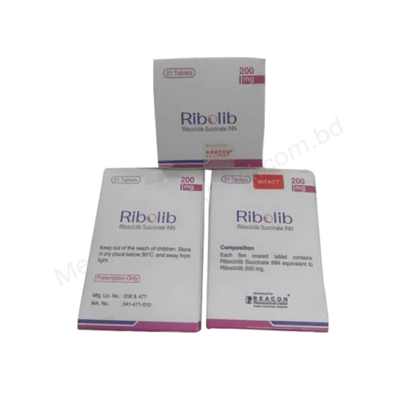 Ribociclib succinate (Ribolib 200mg) Rx