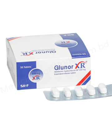 METFORMIN HYDROCHLORIDE (Glunor XR 500mg) Rx