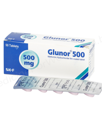 METFORMIN HYDROCHLORIDE (Glunor XR 500mg) Rx