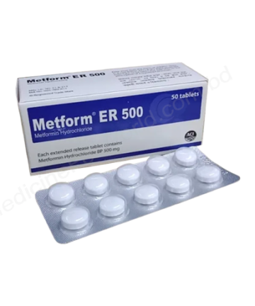 METFORMIN HYDROCHLORIDE (Metform ER 500mg) Rx