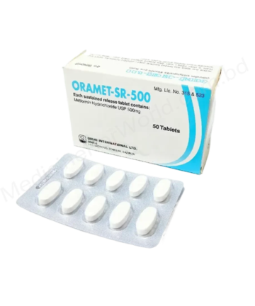 METFORMIN HYDROCHLORIDE (Oramet-SR 1000mg / 500mg) Rx