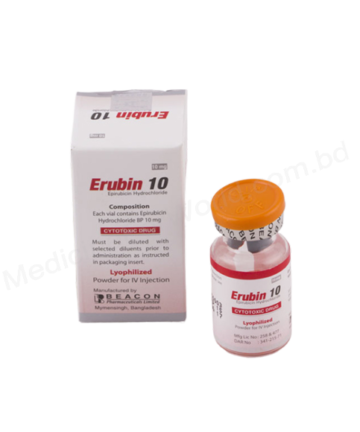 EPIRUBICIN HYDROCHLORIDE ( Erubin 10mg / 50mg) Rx