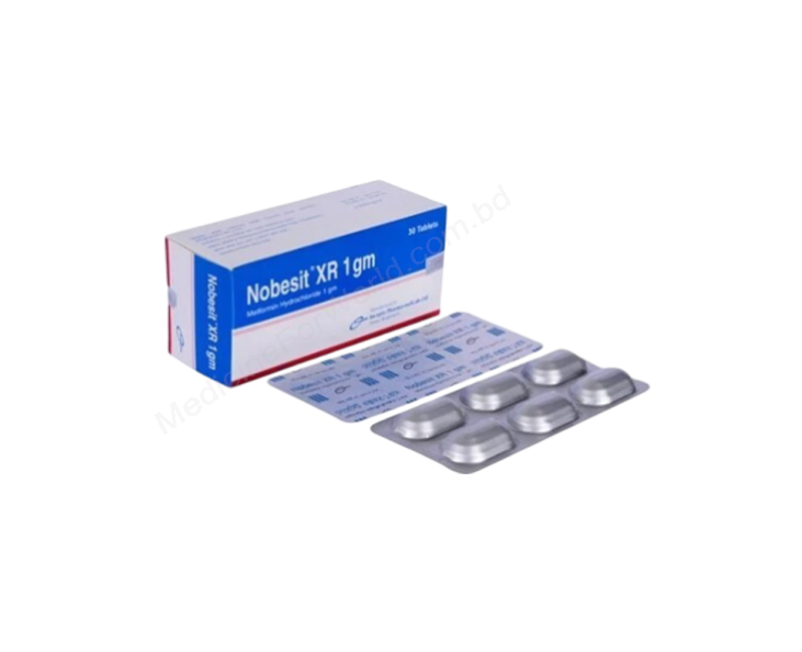 METFORMIN HYDROCHLORIDE (Nobesit XR 1000mg/ 500mg) Rx METFORMIN HYDROCHLORIDE (Nobesit XR 1000mg/ 500mg) Rx