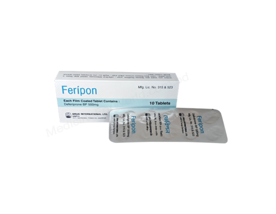 Deferiprone ( Feripon 500mg) Rx