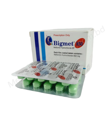 METFORMIN HYDROCHLORIDE (Bigmet 500mg / 850mg) Rx