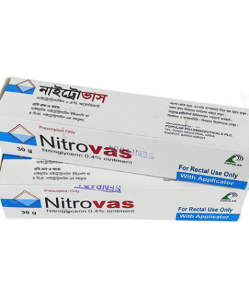 Nitroglycerin (Nitrovas 30gm/ 0.4%) Rx