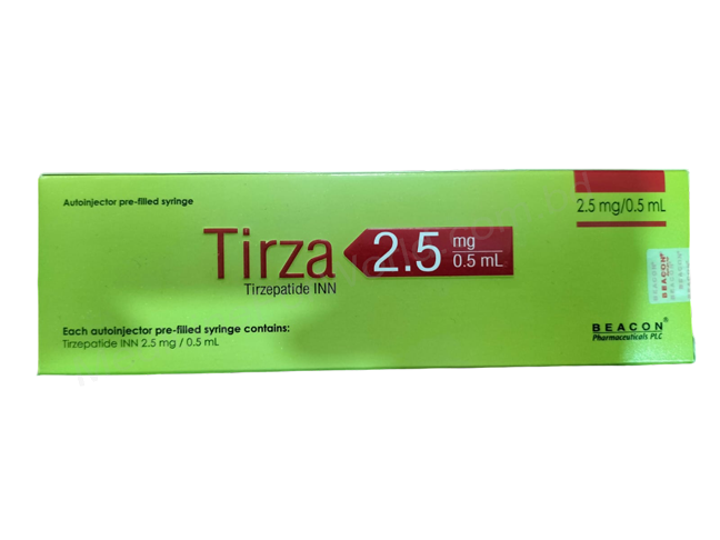 Tirzepatide (Tirza 2.5mg/ 0.5ml / 5mg/ 0.5ml / 7.5mg/ 0.5ml) Rx