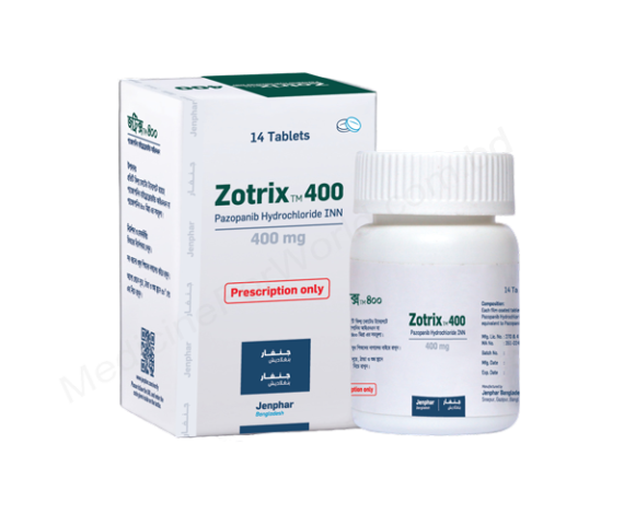 Pazopanib (Zotrix 400mg) Rx