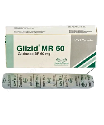 Gliclazide (Glizid MR 60mg) Rx