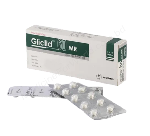 Gliclazide (Gliclid MR 60mg) Rx
